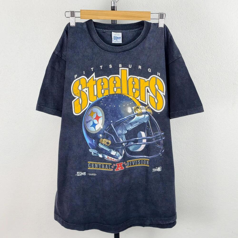 90S Pittsburgh Steelers Nfl Faded Color T-Shirt Faded Color